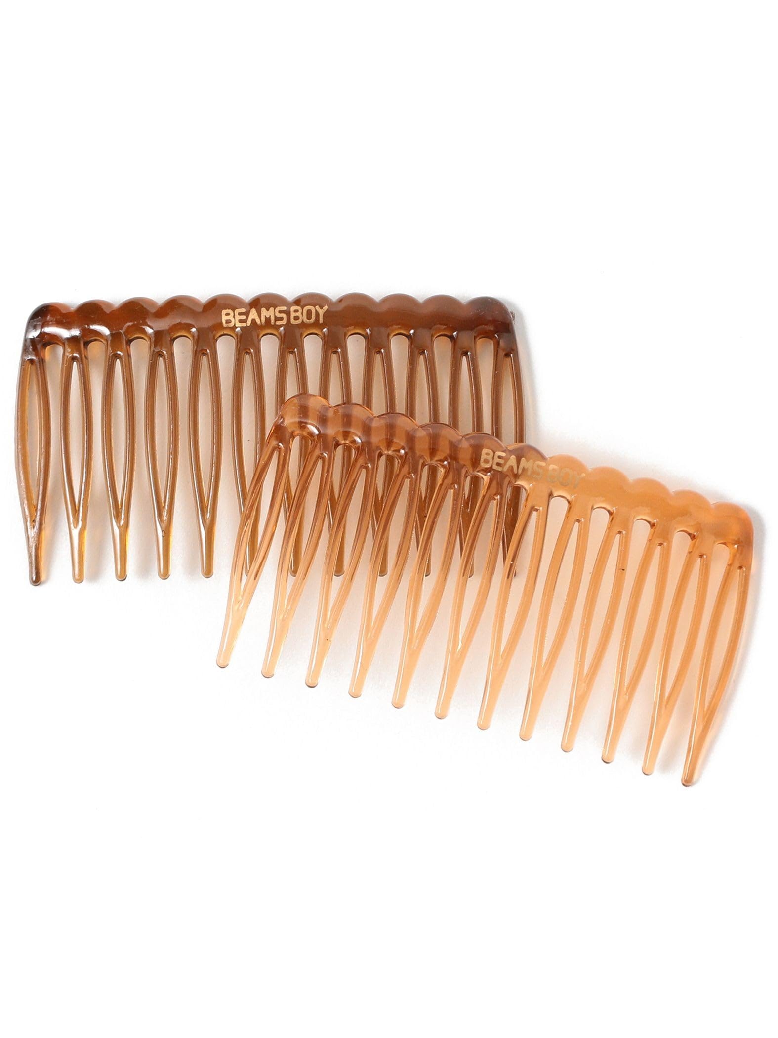 

Beams Boy Прозрачный гребень (Набор из 2 предметов) для женщин, коричневый, свободный размер