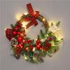 50CM Christmas Wreath & 2.7M Garland Set - Festive Door & Wall Decor