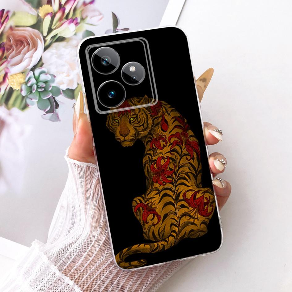For Realme GT 7 Pro Case RMX5010 RMX5011 Luxury Dragon Lion Cartoon Soft Silicone Cover For Realme GT 7T GT7 7Pro Phone Case Bag