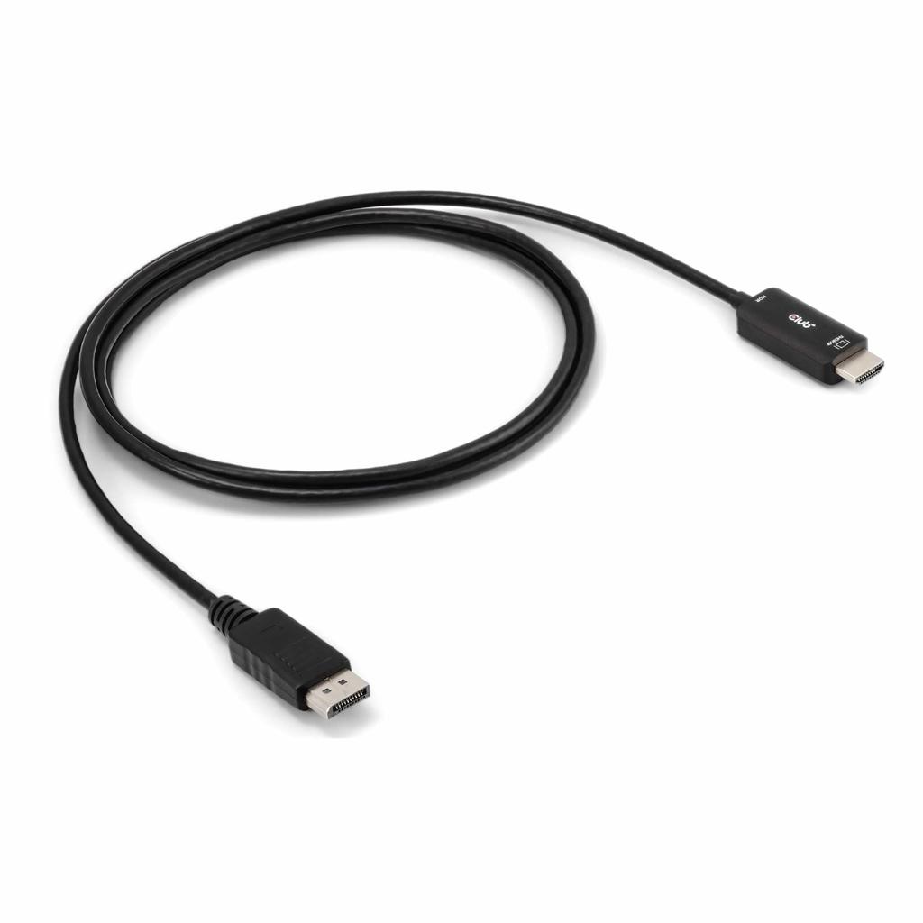Club3D DisplayPort 1.4 To HDMI 2.0b HDR (High Dynamic Range) Compatible 4K 60Hz Display Conversion Cable 2m (CAC-1083)