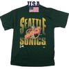 Seattle Sonics Basketball Logo Forest Green Graphic  90s HN1700 Unisex T-Shirt