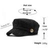 Hat Female Tide Small Fragrant Style Beret Versatile Octagonal Hat Spring Internet Celebrity British Retro Cap
