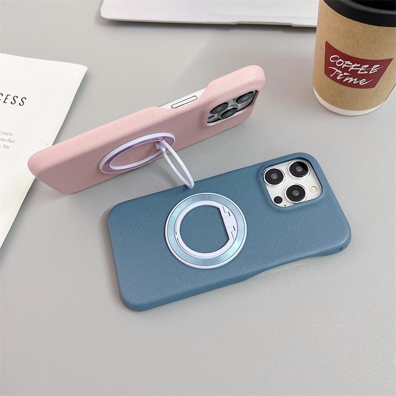 For Magsafe Wireless Charge Magnetic Case for iPhone 15 14 13 12 11 Pro Max Plus Cases Rotating Stand Ring Shockproof Hard Cover