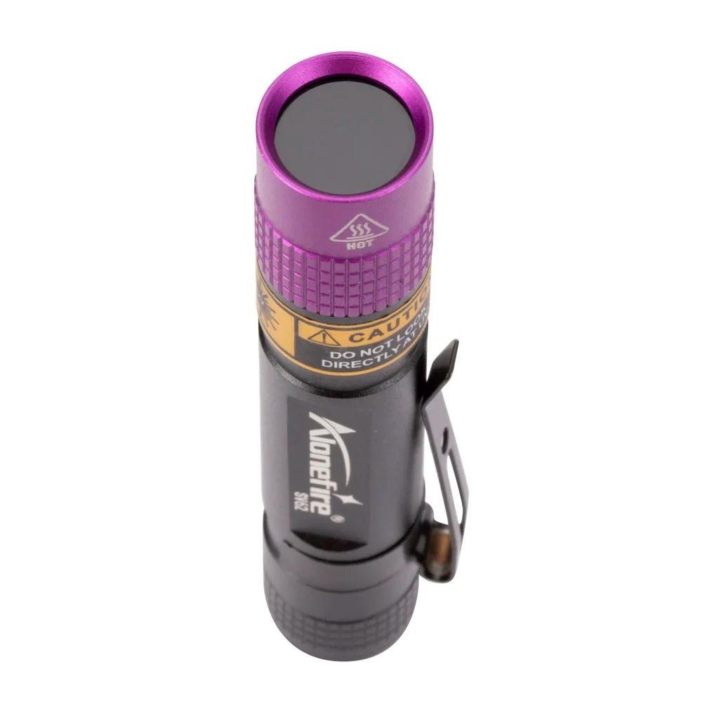 Portable Ultraviolet Light Torch Waterproof UV Inspection Lamp Mini UV Flashlight Money Detecting