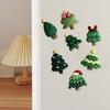 Christmas Tree Refrigerator Magnets 7Pcs/Set Mini Magnet, Xmas Shape Magnetic Home Decor Fridge Decorative Magnet for Whiteboard Locker Door