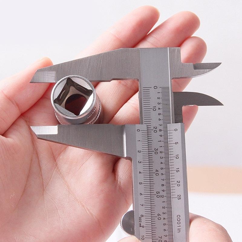 High Accuracy Plastic Measuring Tool Double Scale Marking Easy To Read Not Drop Measuring Calipers for Workshop Use