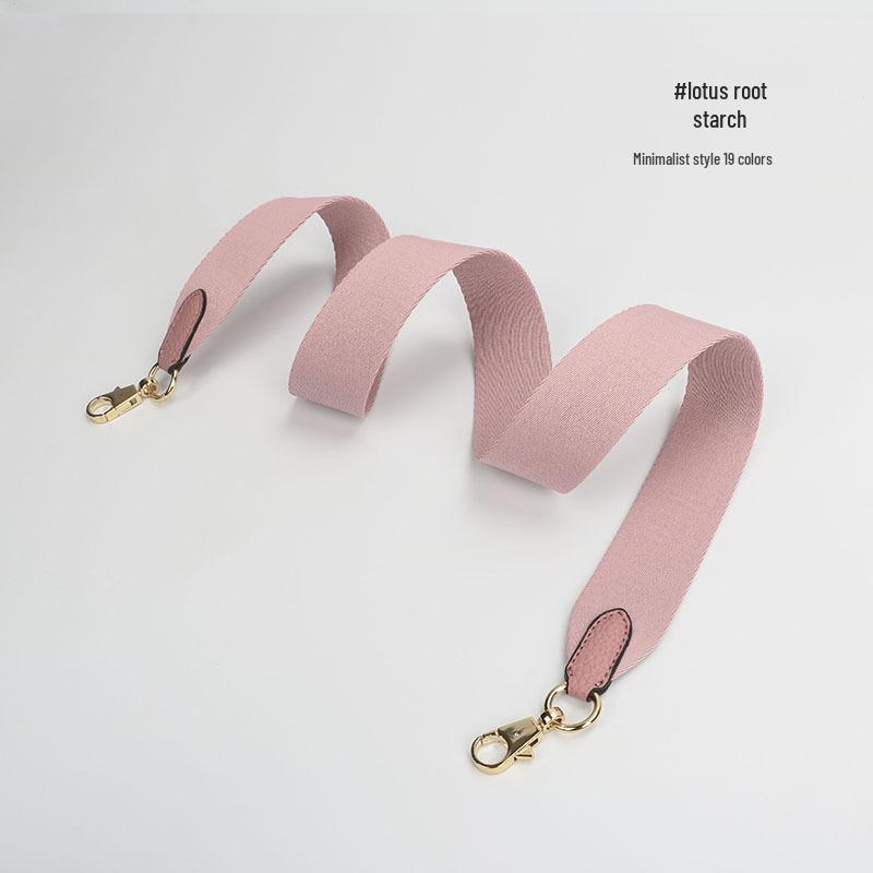 Evelyne Bucket Bag with Genuine Leather and Cotton Canvas Shoulder Strap