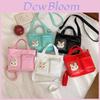 Adorable Japanese Cartoon Style Girl's Shoulder Bag Featuring Cute Bunny Design In Soft Colors