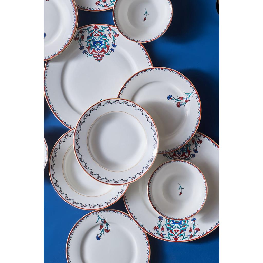 Nakka 24 Piece Porcelain Dinner Set For 6 People