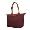 Longchamp Le Pliage Double Handle Zipper Closure Recycled Canvas Tote Shoulder Bag Women Bags Brown 1899089P87