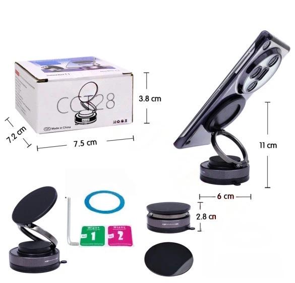 Universal Nano Gel Vacuum Magnetic Car Phone Holder & Desktop Stand for Navigation and Live Broadcasts