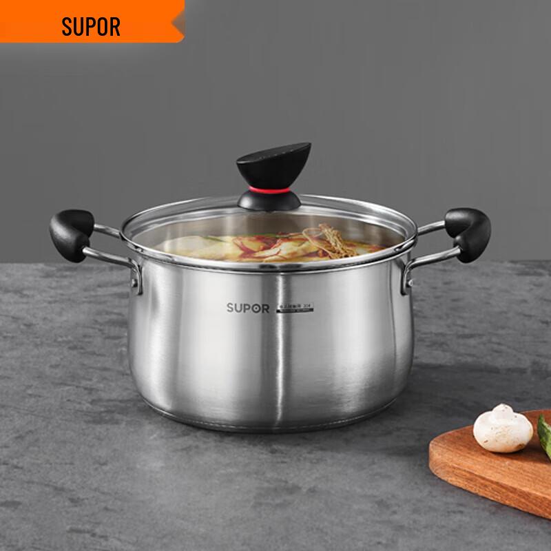 

Supor 22cm 304 Stainless Steel Soup & Stew Pot