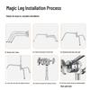 3.3m Stainless Steel Heavy Duty C-Stand with Portable Horizontal & Angled Arm for Photo Studio Lighting.