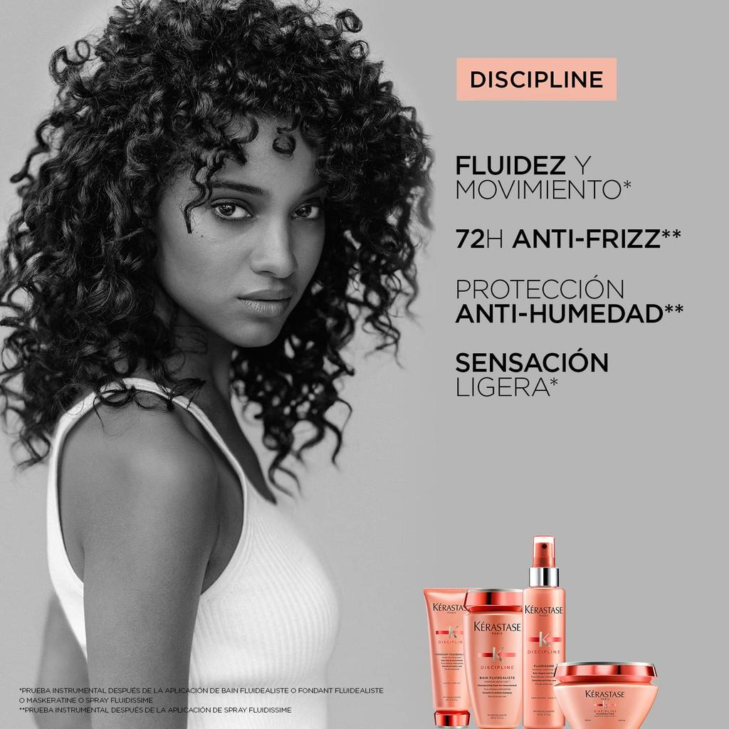 Kerastase Shampoo Bain Fluidalist 1 250ml Discipline Smooth Care Curly Hair Care