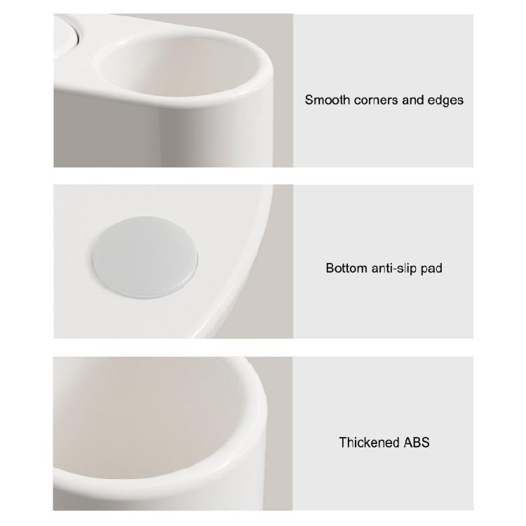 High Capacity Rotating Pen Stand 4 Compartments   ABS Construction Office Supply