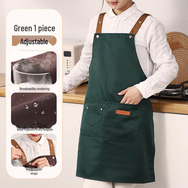 

Waterproof & Oil-Proof Thickened H-Strap Cooking Apron with Free Shipping - Stain-Resistant Kitchen & Catering Workwear.