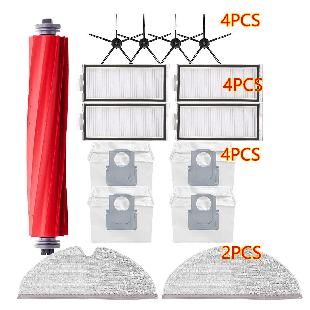 Hauptseitenbürste HEPA-Filter für Xiaomi Roborock Q7 Max / Max+ / T8 Staubsauger Ersatzteile Abdeckung Mopp Lappen
