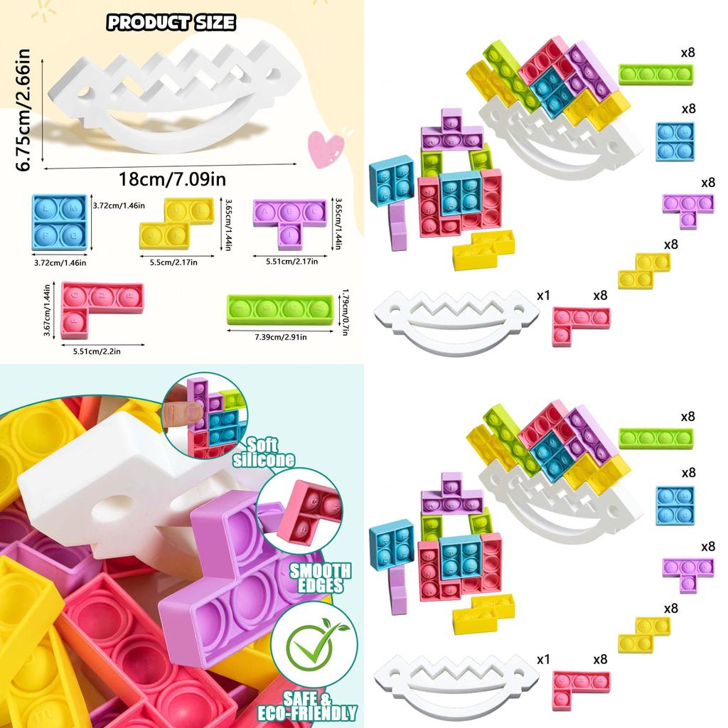 Silicone Kids Stacking Blocks With Balance Fun For Parentchild Play