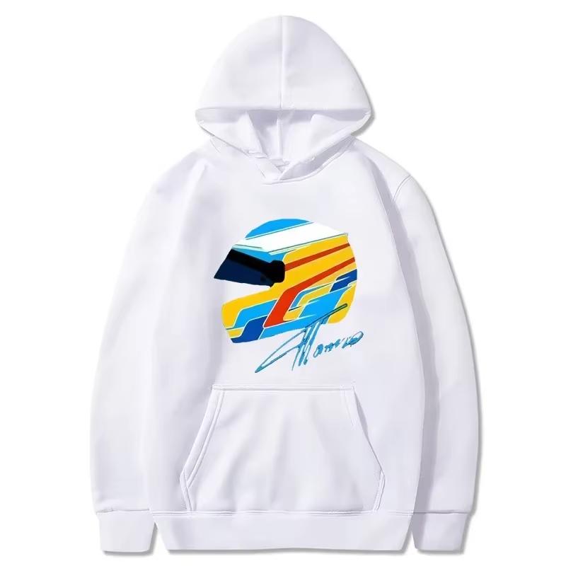 F1 Hoodies Fernando Alonso Helm Sweatshirt Übergroße Y2k Kleidung Spiele Männer Kleidung Damen Langarm Top Cartoon Streetwear