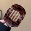 Flat Hair Claw Clip Arc Shaped Hair Barrettes Vintage Hairpin  for Women