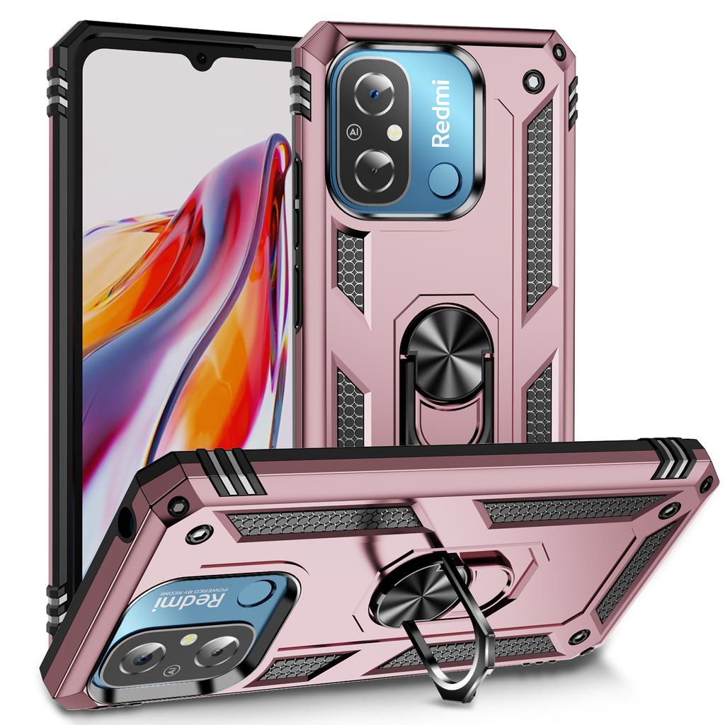 Shockproof Armor Bumper Case For Xiaomi Redmi Note 12 11 10 Prime 9 Pro Max 11S 11T 10T 9T 10C 9S 10S 5G 9A 9C Metal Ring Case