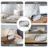 Digital Alarm Clock 5 Levels Dimmable Night Light Digital Clock with Temperature Display Snooze Mode Desktop Clock USB Bedroom