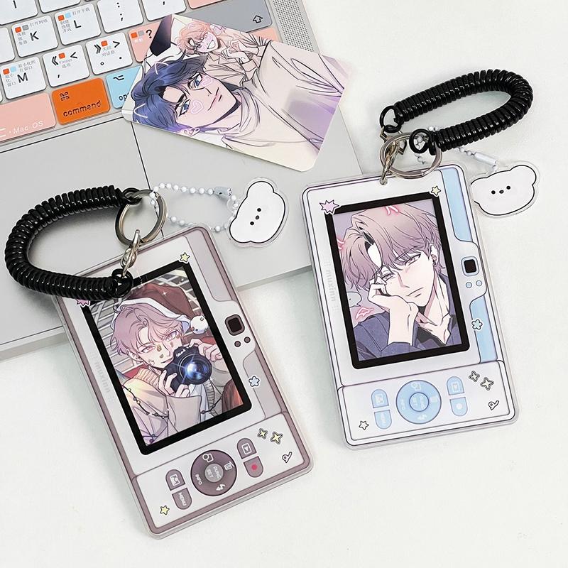 Binder Photocards Holder Mobile Phone Shape Acrylic Photo Frame Supplies Poca Holder Idol Picture Protector Stationery Supplies