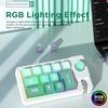 K810 Corded Mechanical Gamer Keyboard Hot-Swappable with Lighting Programmable Macros Joystick Small Keypad 12Keys
