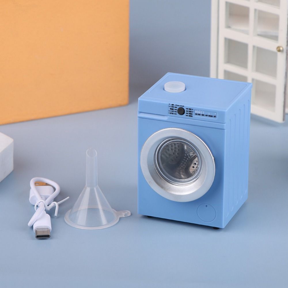 Furniture 1/12 Washing Machine Miniatures Dollhouses Washing Machine Home Accessories