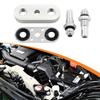 Cooler Line Adapter Plate with Durable Aluminum Alloy Construction 6AN Fittings Oil Seal for Transmission and Auto Use