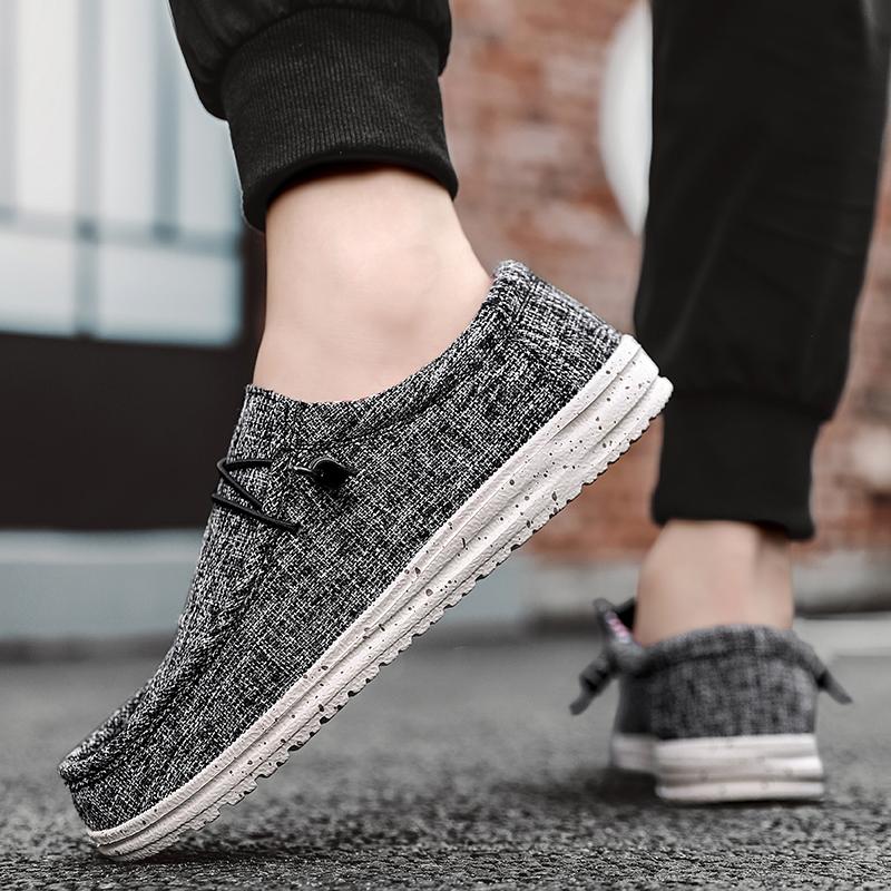 Freizeitschuh Herren Vulkanisierte Schuhe Herren Leicht Bequem Atmungsaktiv Canvas Schuh Mann Große Größe 39-47 Handgefertigt Sommer Herren Sneaker