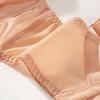 Large Size Thin Bra Set Large Chest Small Lace Bra Full Cup Women's Bra