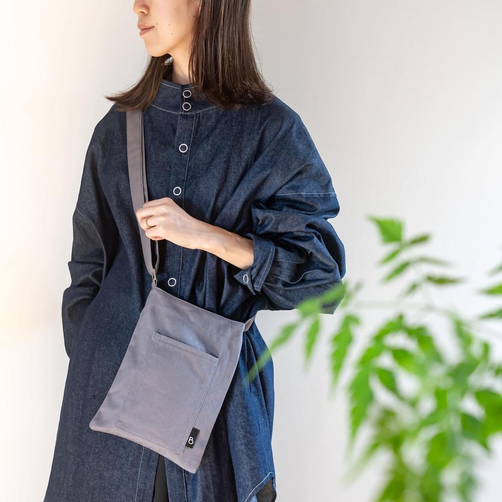 Mini-Schultertasche für Smartphones, Größe S [BRILLANTE FARBEN], Damen, klein, Crossbody-Tasche, Umhängetasche, (grau)