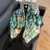 Large square scarf silk scarf women's new versatile spring and autumn winter high-end mother scarf shawl with shirt