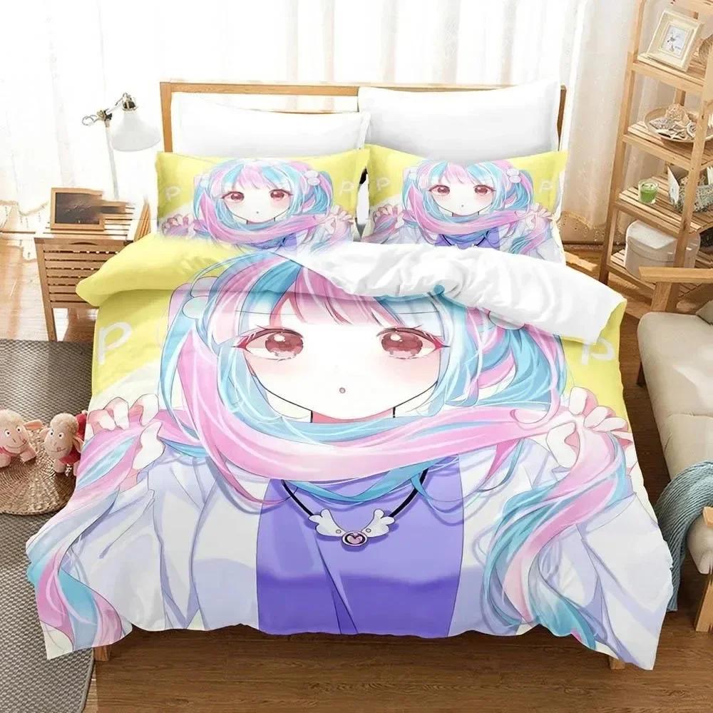 3D-Druck Raise A Suilen Reona Nyubara Bequemer Bettbezug Kissenbezug Bettwäscheset Kinder Schlafzimmer Dekoration Heimtextil