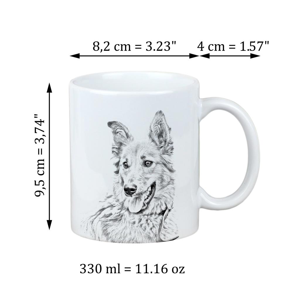 Basque Shepherd Dog, Basque Sheepdog - cup with a dog, personalized cup with a print, a classic gift for everyone from the Art-Dog brand