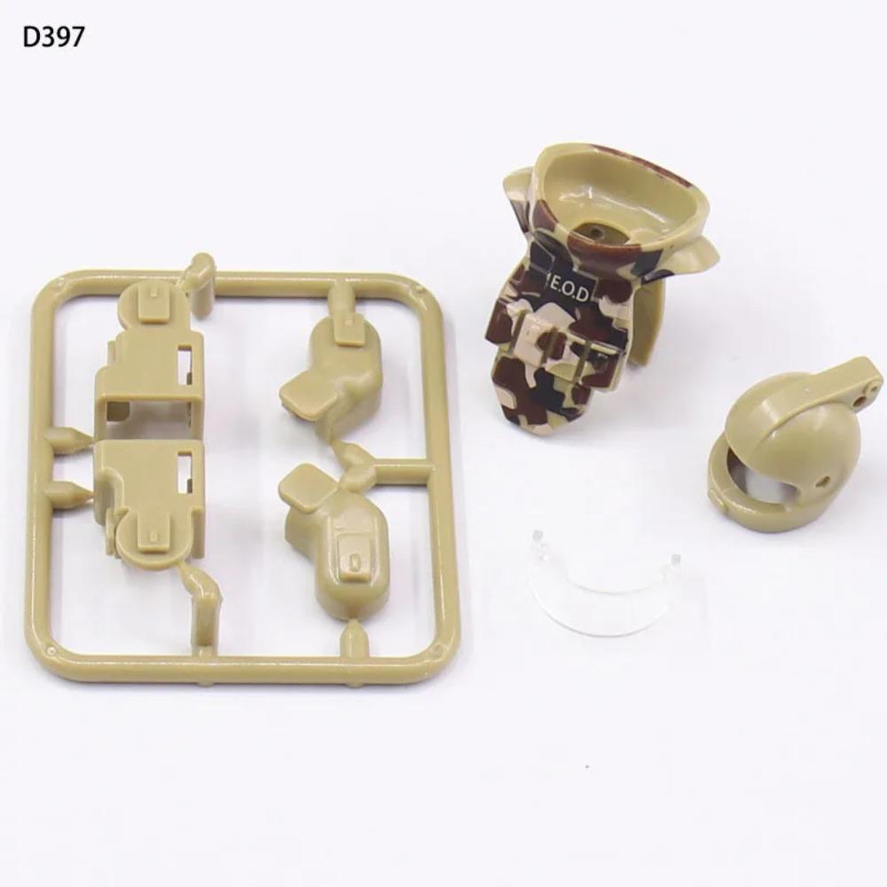 WW2 Military MOC Building Block Soldier Printed Weapon Case Rack Drone Bomb Disposal Mortar Gatling Maxine Gun DIY Toy Gift K046