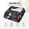 Xmas Cookie Snowflake Cartoon Anime Print Flannel Blanket Soft Warm Throw for Kids Bedroom Sofa Christmas Office Car