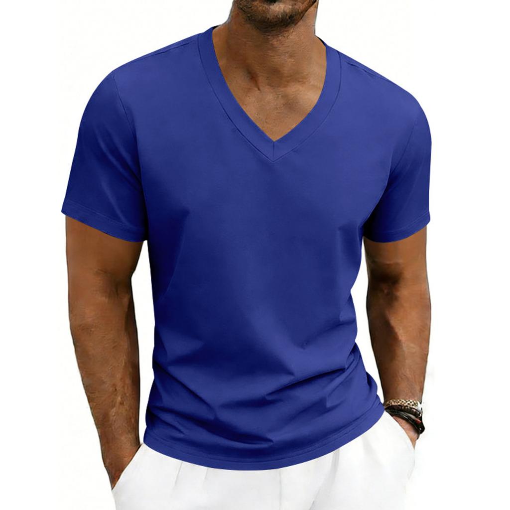 Men's Summer T-Shirt  Breathable  Casual Loose-fitting Short-sleeved