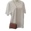 CELINE  10E383DR8.04LU Shoulder Bag Tan Calfskin Women