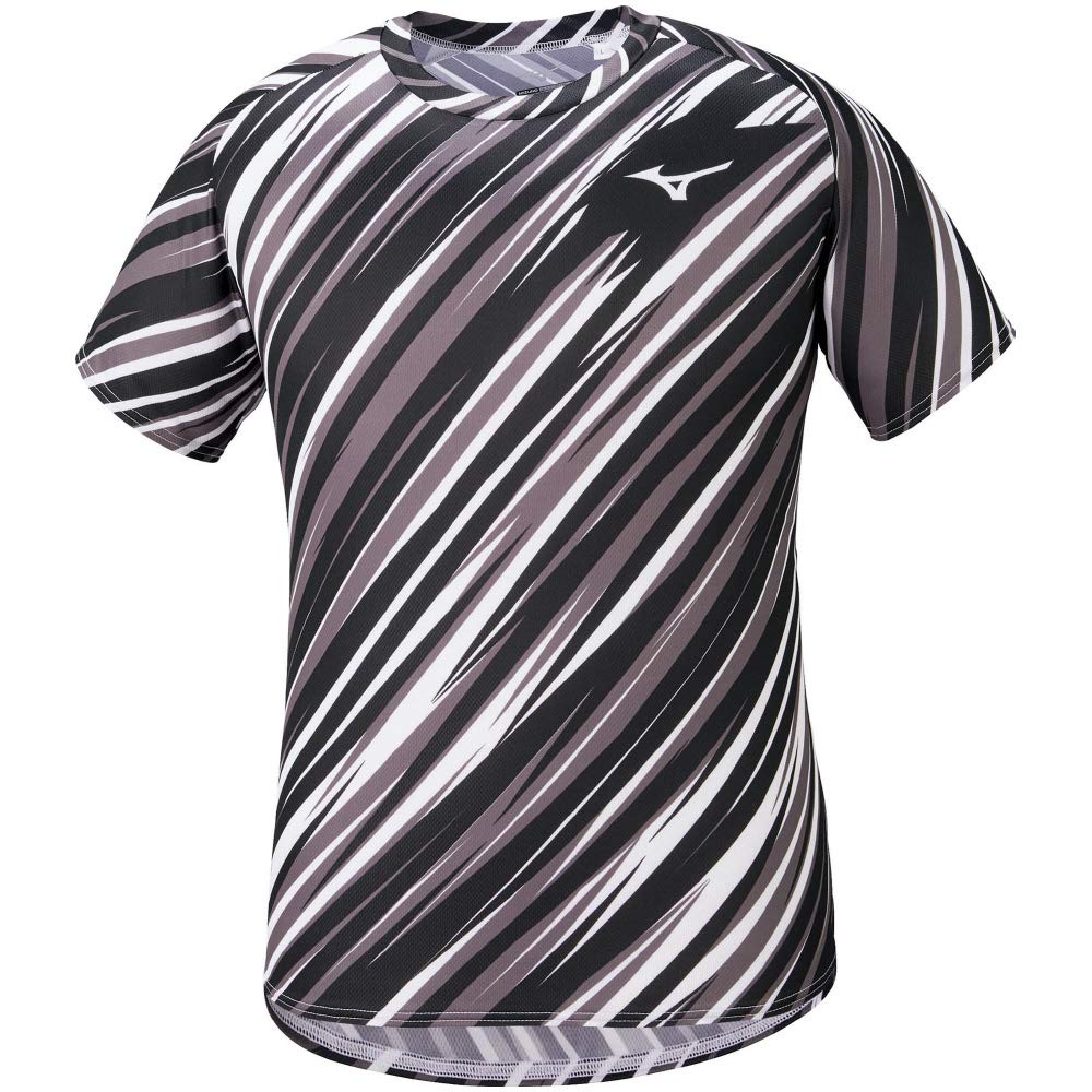 

Mizuno Track Field Running Practice Size S & Shirt, Moisture-Wicking, Quick-Drying, U2MA1015, Black, чёрный