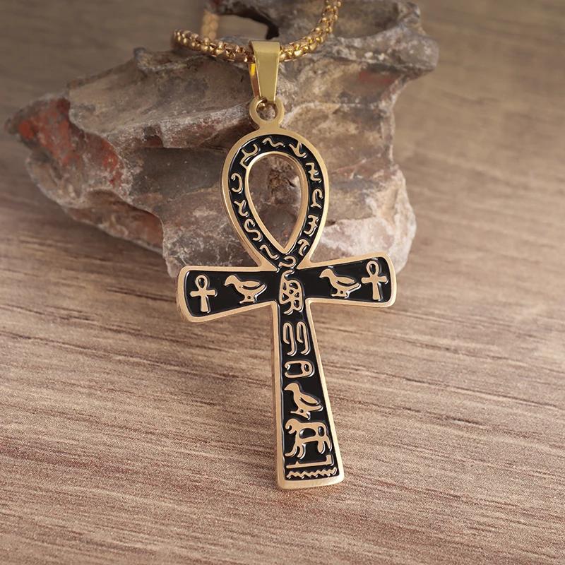 Saint St. Benedict Jesus Cross Pendant Necklace Men and Women Religious Christian Catholic Amulet Stainless Steel Jewelry