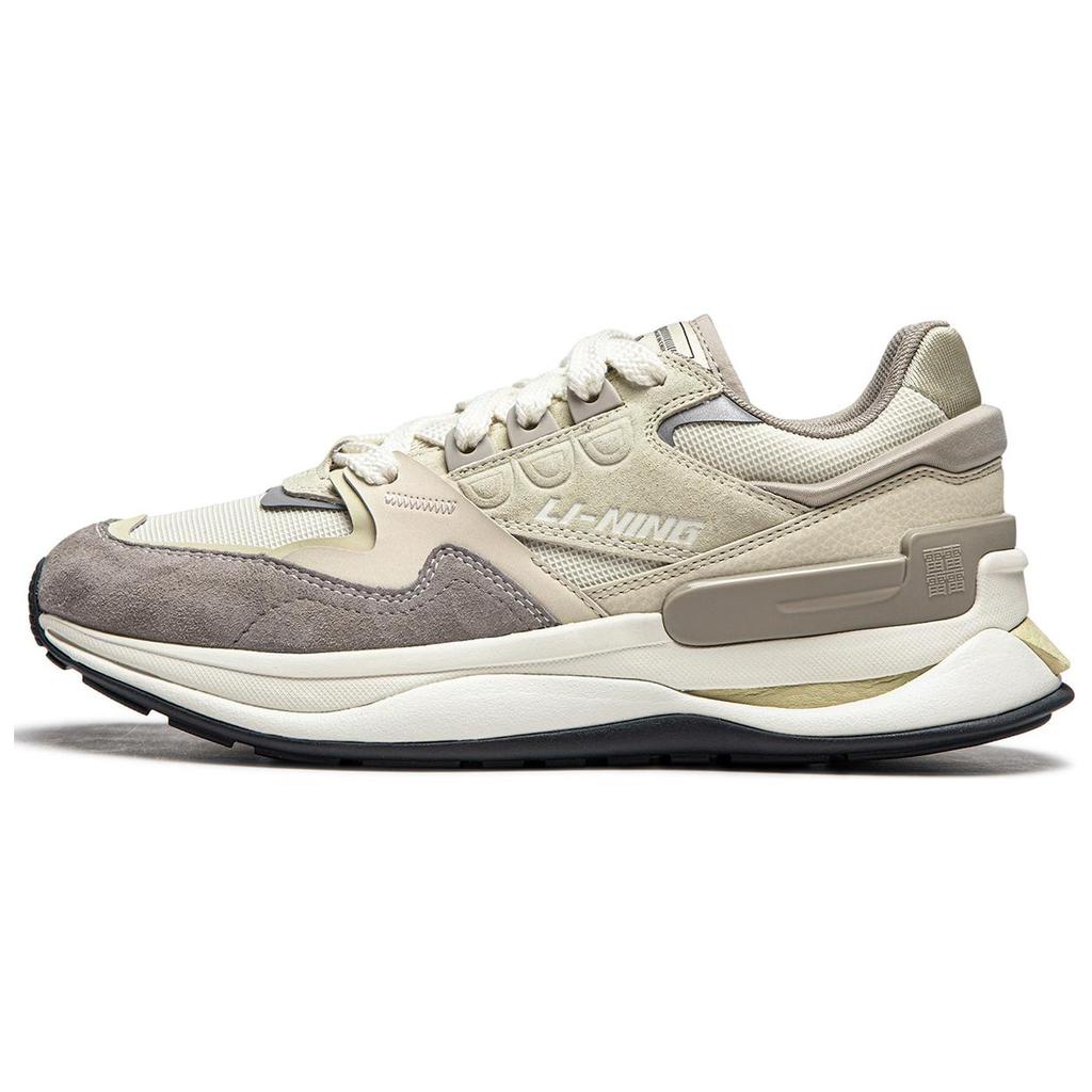 New LiNing Sports Life Collection Cushioning Anti Slip And Wear Resistant Low Top Casual Shoes Men's Gray AGCU079-1