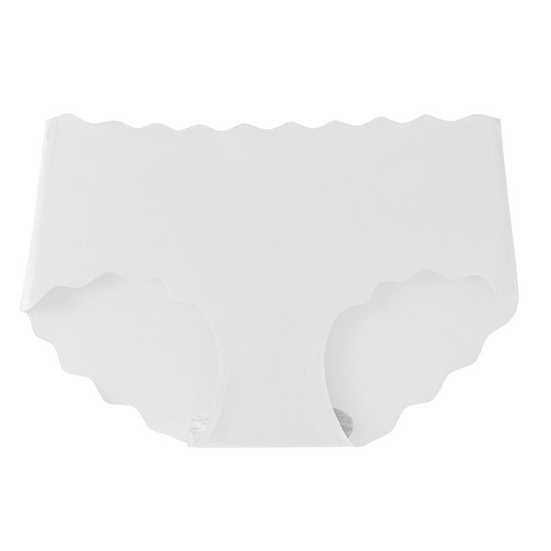 Women's Summer Wave Edge A Piece of Ice Silk Low Waist No Trace Breathable Triangle Briefs