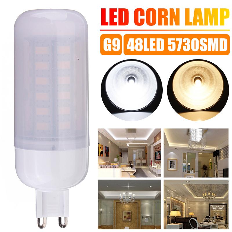 

G9 5W 48 SMD 5730 AC 110V Светодиодные лампочки для кукурузы с матовой крышкой