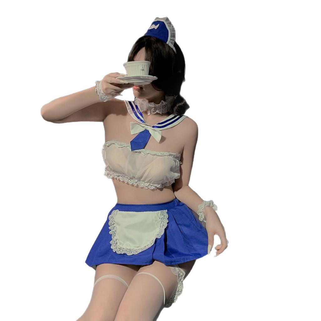 New sexy lingerie sailor suit sweet maid uniform seduction sexy maid pure lust cosplay suit