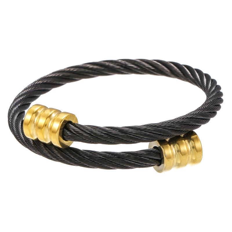Geometric Stainless Steel Letter Bracelets For Men And Women Trendy Punk Accessories