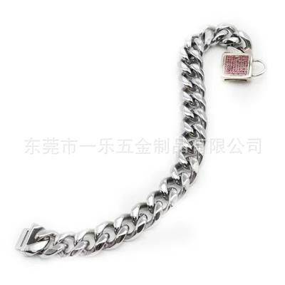 Multi-specification Stainless Steel Chain Rope Iron Collar Pet Supplies Bolt Dog Medium Large Dog Golden Retriever Neck Ring