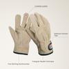 1 Pair Wear Proof BBQ Gloves Thick Work Gloves Sturdy Outdoor Heat Proof Gloves  For BBQ Grilling