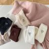 Women's Mink Fleece Heart-shaped Mid-calf Socks, Winter Fleece Thickened Warm Socks, Home Floor Socks